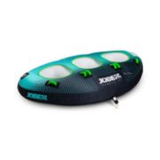 JOBE SPORTS - RUMBLE 3 TOWABLE INFLATABLE BLACK TURQUIOSE 3P-1