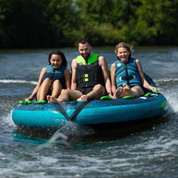 JOBE SPORTS - COMPOUND 3 TOWABLE INFLATABLE TURQUIOSE GREY 3P-5