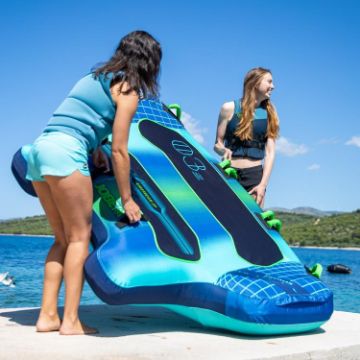 JOBE SPORTS - AIRSTREAM 3 TOWABLE INFLATABLE BLUE TURQUIOSE 3P-6