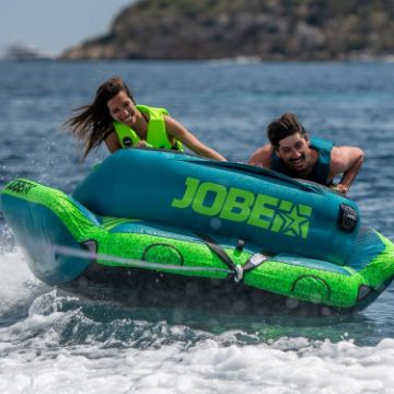 JOBE SPORTS - BINAR 2 TOWABLE INFLATABLE BLUE GREEN 2P-5