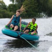 JOBE SPORTS - COMPOUND 2 TOWABLE INFLATABLE TURQUIOSE GREY 2P-4