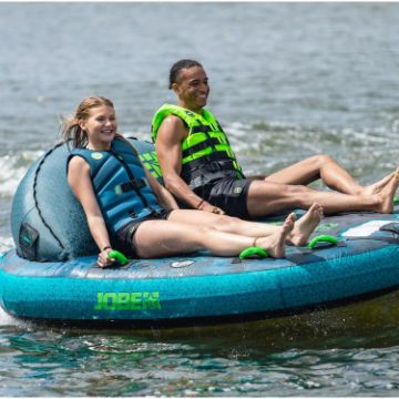 JOBE SPORTS - COMPOUND 2 TOWABLE INFLATABLE TURQUIOSE GREY 2P-7