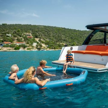 JOBE SPORTS - INFINITY WATER HAMMOCK PLATFORM BLUE 2.8M-6