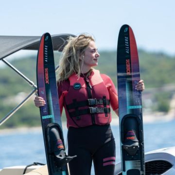 JOBE SPORTS - ALLEGRE WATER SKIS RED 67-6