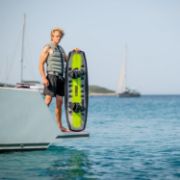 JOBE SPORTS - CORE VANITY WAKEBOARD BUNDLE BLACK GREEN 141-10