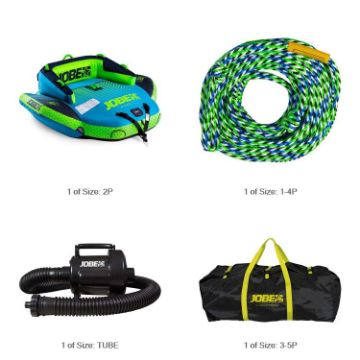 JOBE SPORTS - BINAR 2 BUNDLE TOWABLE BUNDLE BLUE GREEN 2P-1
