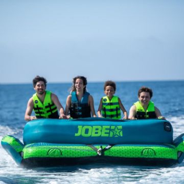 JOBE SPORTS - BINAR TOWABLE 4 TOWABLE TUBE TOWABLE INFLATABLE TURQUIOSE GREEN 4P-6