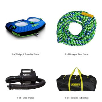 The Yacht Toys Ridge 2 Bundle Towable Inflatable Package, A Luxury Marine Water Toy By Yacht Toys™