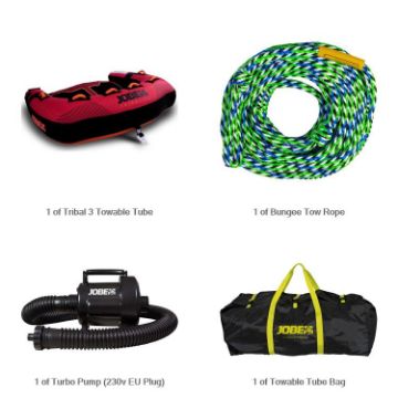 The Yacht Toys Tribal 3 Bundle Towable Inflatable Package, A Luxury Marine Water Toy By Yacht Toys™