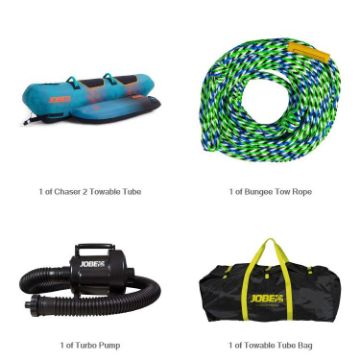 JOBE SPORTS - CHASER 2 BUNDLE TOWABLE BUNDLE TURQUIOSE 2P-1