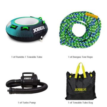 YACHT TOYS - RUMBLE 1 BUNDLE TOWABLE BUNDLE TURQUIOSE 1P-1