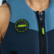 Guests Enjoying The Jobe Sports Womens Neoprene Vest On The Ocean, Ultra Soft And Comfortable For Extended Use. Iso Certified 50N. Fast Entry And Exit. Bomb-Proof Ykk Zipper And Buckles. Kill Cord D-Ring.