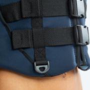Yacht Crews Quickly And Easily Deploying The Premium Womens Neoprene Vest Buoyancy Aid From The Swim Platform
