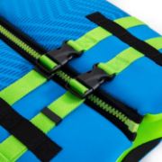 Detailed Close-Up Of The Heavy-Duty Marine Grade Materials And Construction Of The Jobe Sports Kids Neoprene Vest Buoyancy Aid