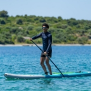 Profile View Showing The Sleek Engineering And Premium Design Of The Jobe Sports Aero Tana Hybrid Sup Paddleboard